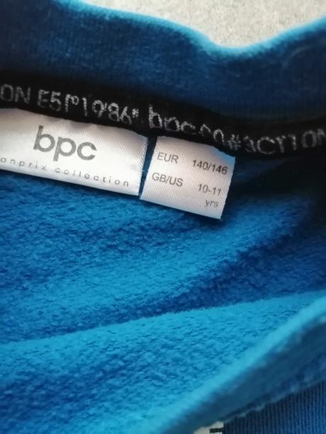 Modrá mikina bpx, v140, 10-11r, bonprix,140