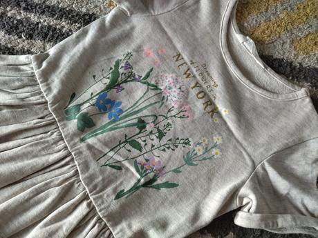 Kvetinkové šaty 122/128, h&m,128