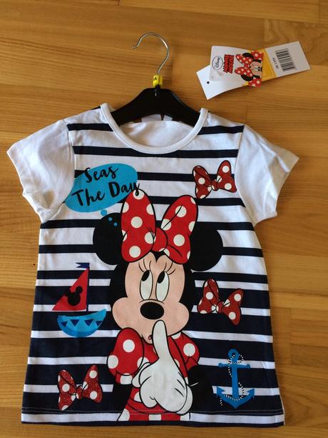 Dievčenské tričko minnie mouse - v.98 a 128., disney,98 / 128