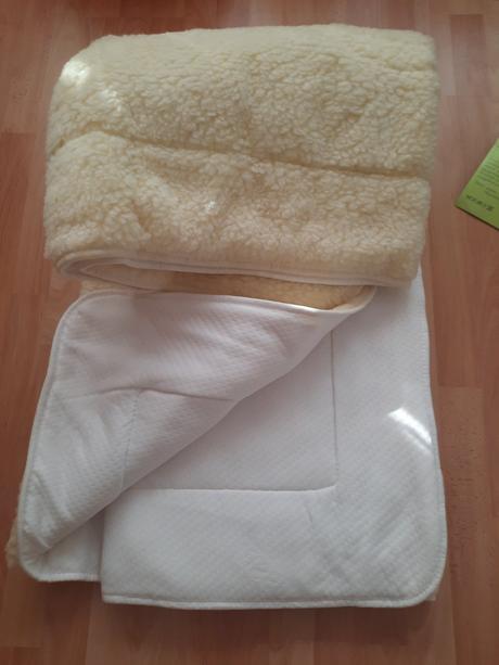 Paplón + 2vankúše z ovčej vlny, šírka (cm): 140,dĺžka (cm): 200