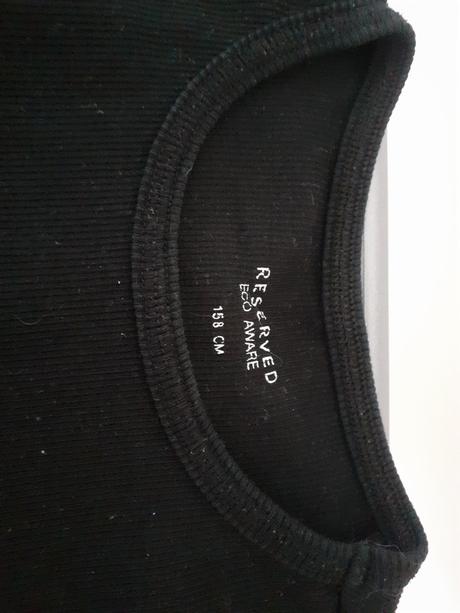Čierne dievčenské tričko, reserved,158