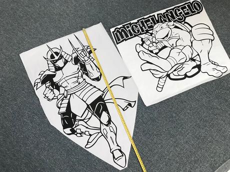 Ninja korytnačky nálepky na stenu,