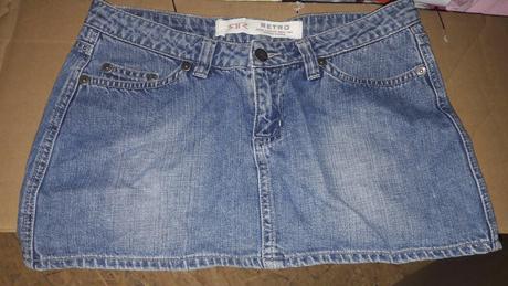 Riflová suknička-retro, l