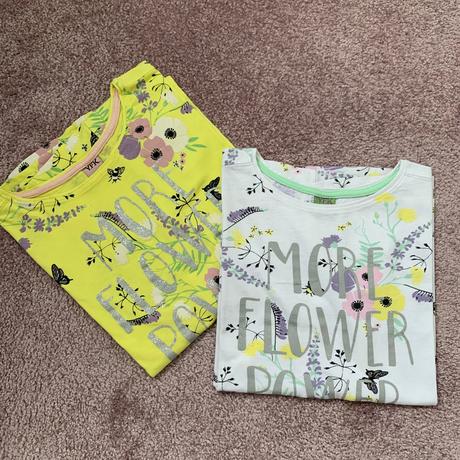 Letné flower tričká 2ks, 134