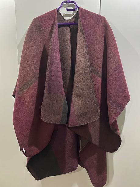 Dámske teplé pončo, s