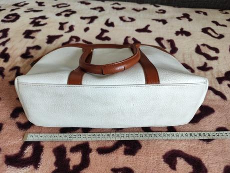 Bielohnedá kožená kabelka michael kors, michael kors