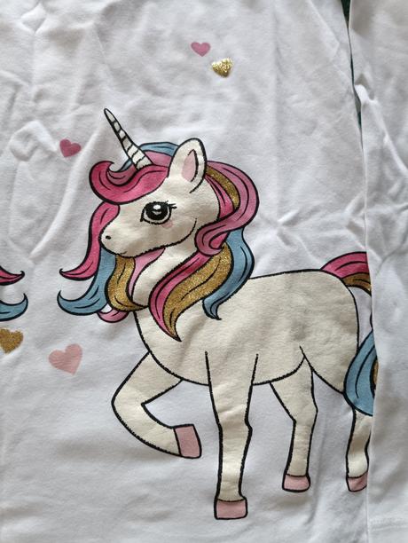 Top s motívom jednorožca, h&m,134