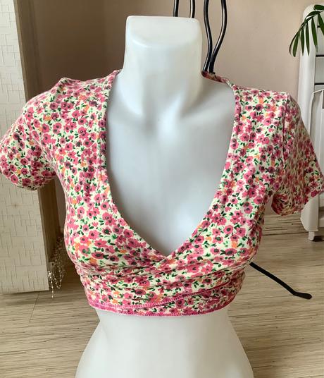 Zavinovaci crop top/5, fishbone,xs
