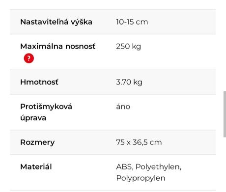 Podložka aerobic step insportline as200,