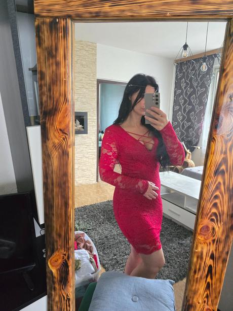 Čipkované šaty, amisu,m