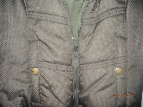 Vesta čokoládovej farby, fishbone,m