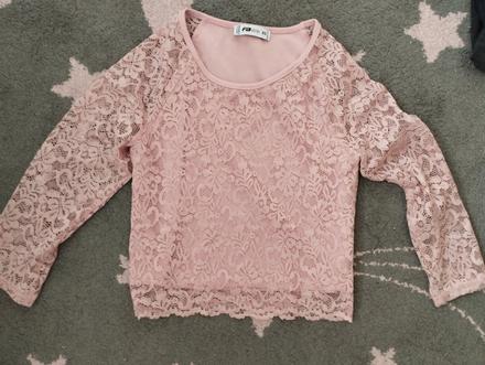 Krajkove tričko/crop-top xs, xs