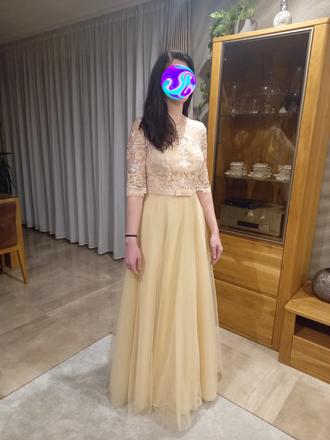 Spoločenské/ svadobné šaty, 38