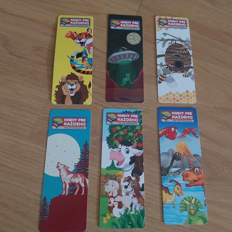 Zalozky knihy pre kazdeho 0.50e/kus,