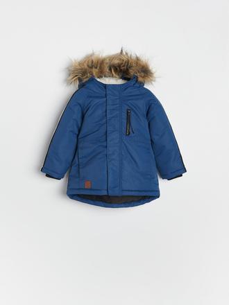 Zateplená parka s kapucňou a kožušinkou, reserved,86 / 92