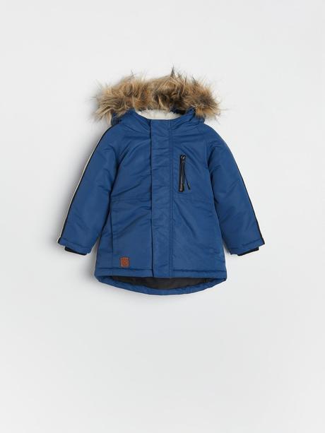 Zateplená parka s kapucňou a kožušinkou, reserved,86 / 92