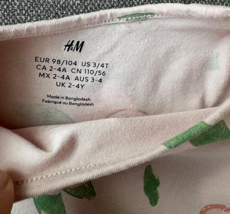 Nadherne satocky viac ako top stav 98 az 104, h&m,98