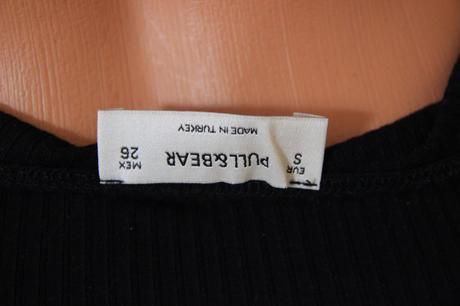 Čierny body top, pull&bear, pull&bear,s