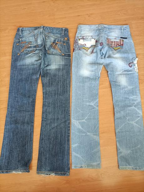 Dámske rifle s nízkym pasom, m