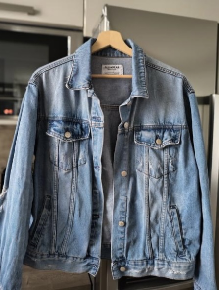 Pull&bear krásna riflová bunda l, pull&bear,l