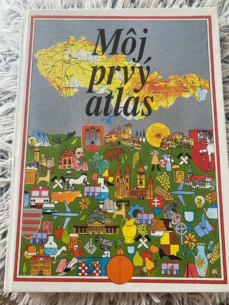 Starý retro môj prvý atlas 1992,