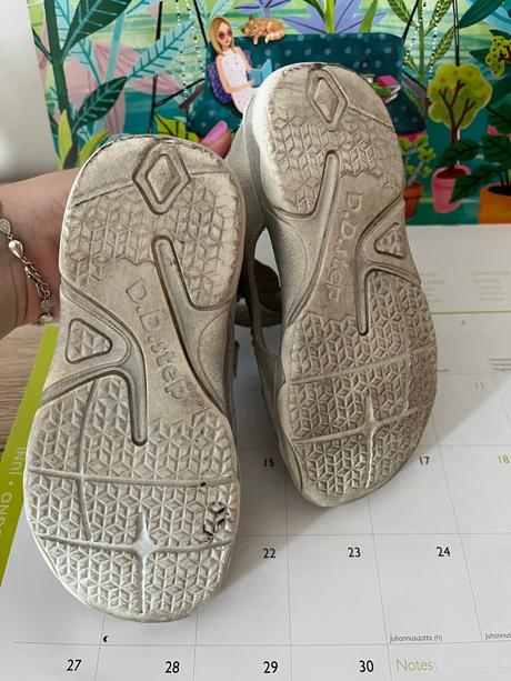 Dd step dievcenske sandale, strieborne, d.d.step,27