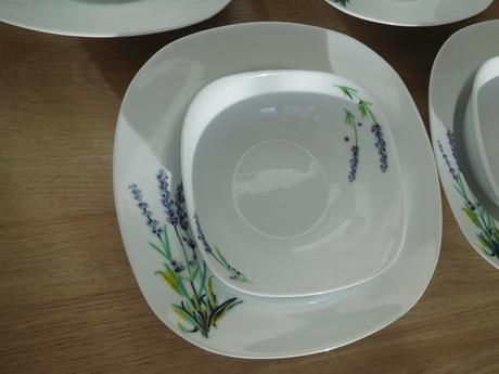Taniere s miskami porcelánové-6+6,, 
