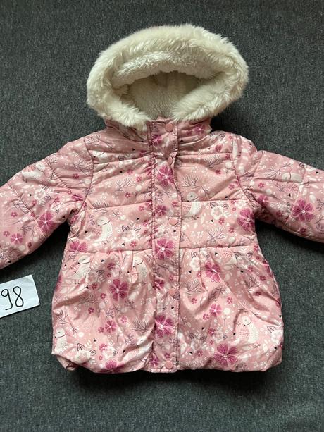 Zimna bunda s kožušinou, pepco,98