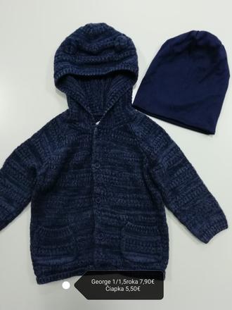 Modrý sveter s kapucou, george,86