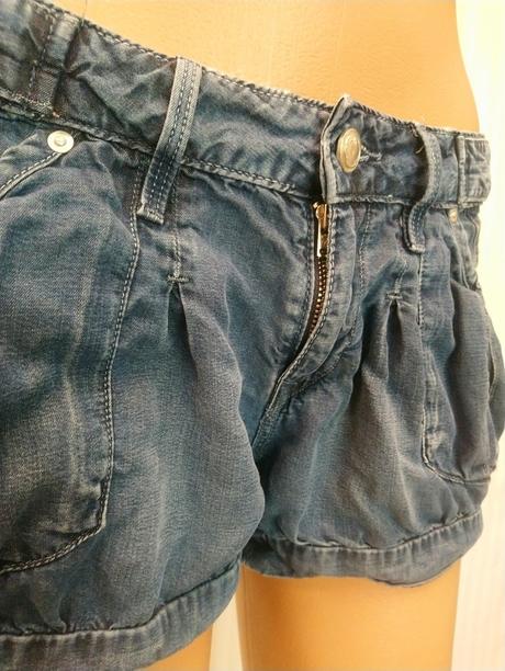 Dámske modré šortky, shorts, s, s