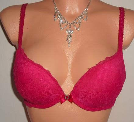 Cyklamenova push up podprsenka, 75b