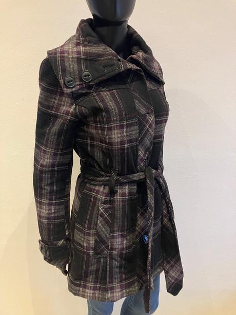Dámsky kabát károvaný (38/40), colours of the world,m