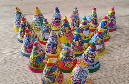 Kinder klobúky,
