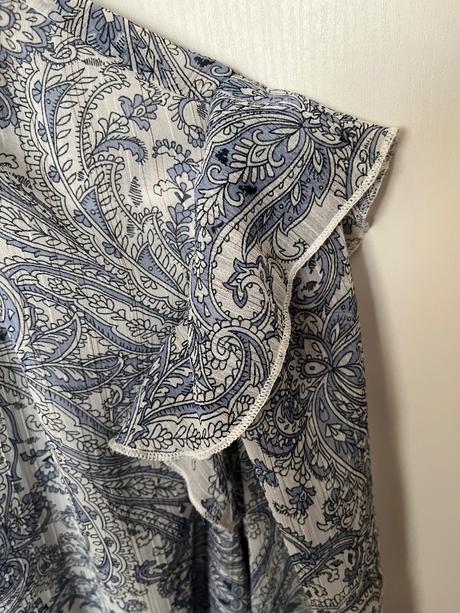 Blúzka so vzorom a viazaním na krku, reserved,s