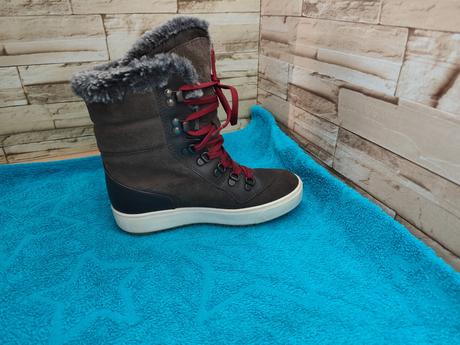 Weinbrenner 36 - dámske kožené zateplené topánky s, 36