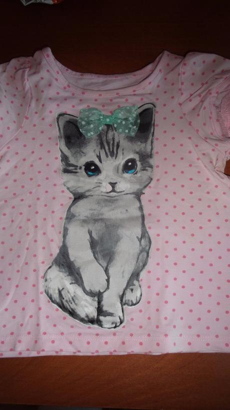 Tričko s mačičkou, h&m,92