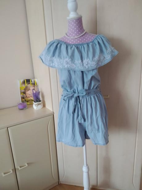 Dámsky letný denimovy overal, denim co,xl