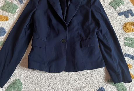 Tmavomodré elegantné sako, mango, xs/34, mango,xs