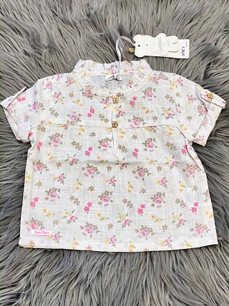 Dievčenská košeľa kvetovaná overkids (62-68), 62 / 68
