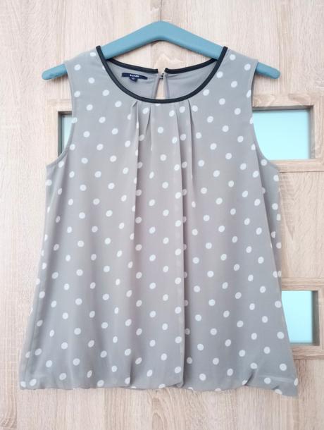 Šifónová blúzka s bodkami, 38