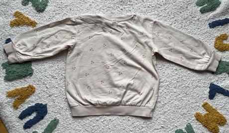 Krémová čerešňová mikina, h&m, 98, h&m,98