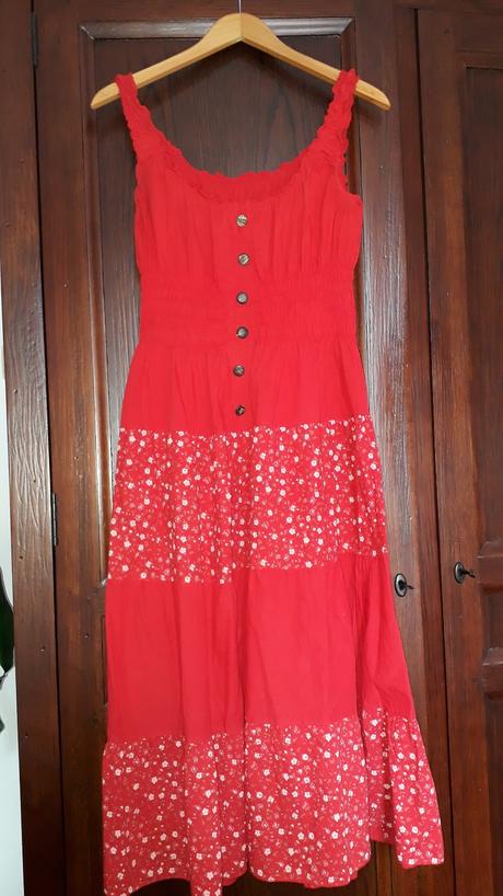 Červené šaty - s-m, 36