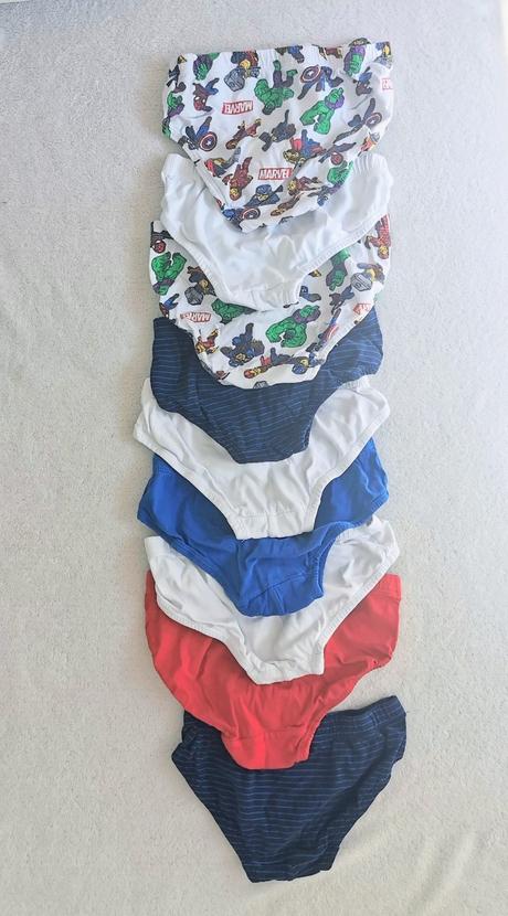 9x slipy hm 110-116, h&m,110