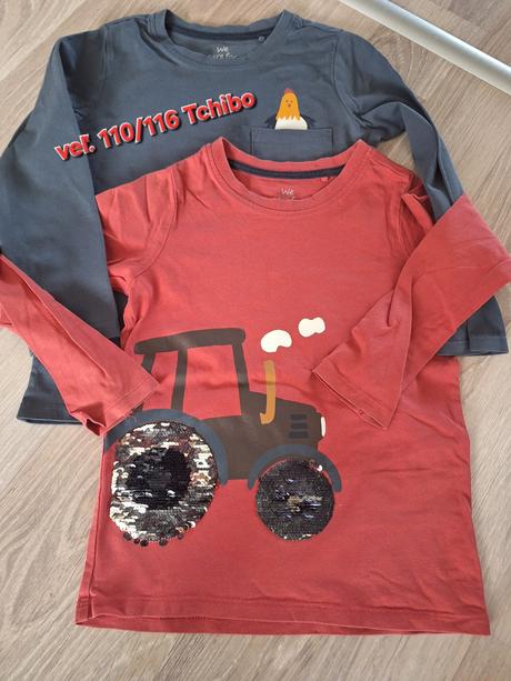 Trička s dlhým rukávom tchibo, tchibo,116