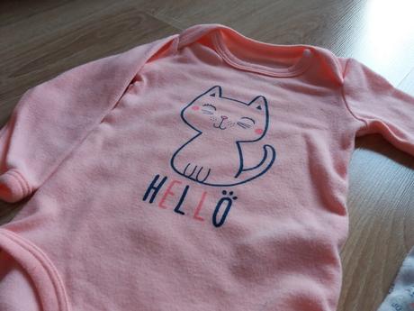 Body + polodupačky s mačičkami 74, pepco,74