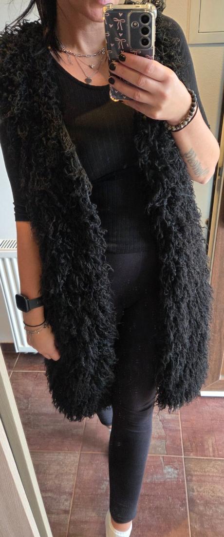 Chlpata dlha vesta, h&m,40