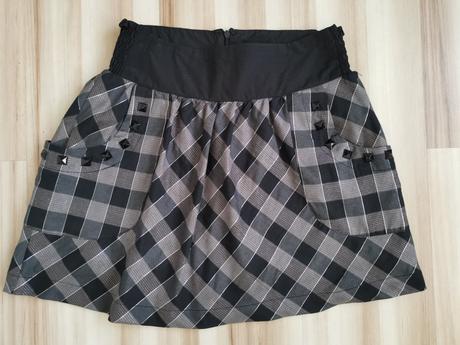 Sukňa s vreckami, fishbone,s