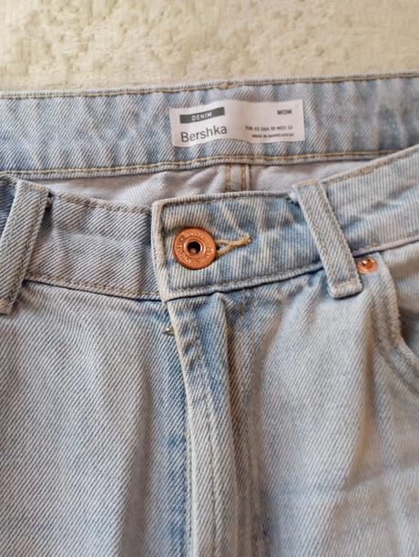 Džínsy mom, bershka,42