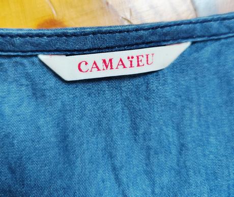 Rifľové šaty, camaieu,38