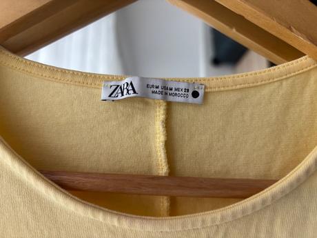 Žlté tričko, zara,m